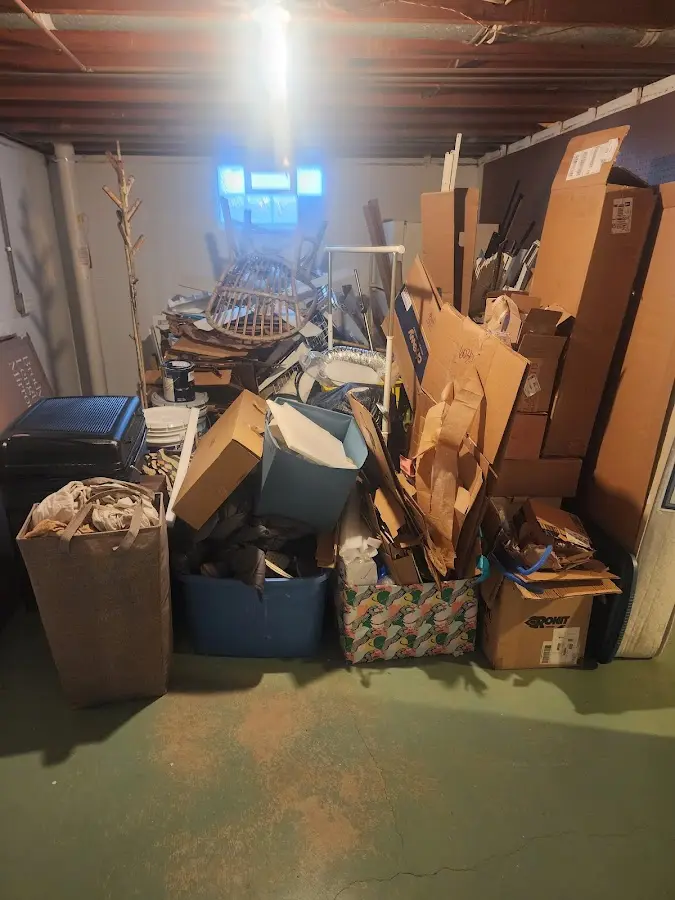 Roll-off dumpster container at job site for Construction Dumpster Rental in Hudson